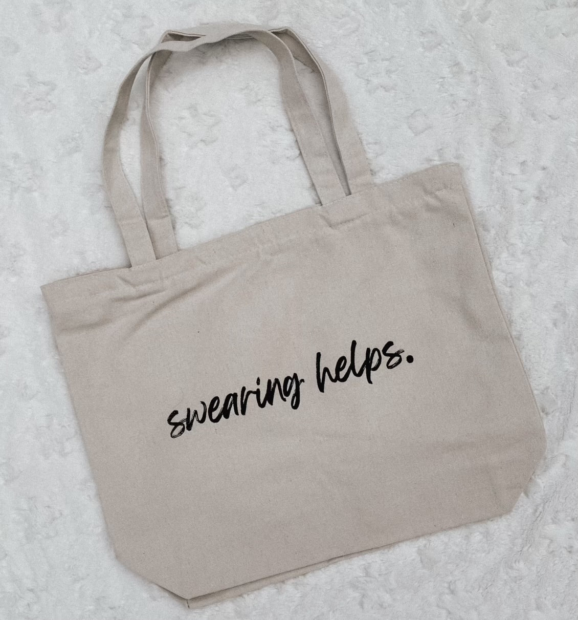 Swearing Helps Tote Bag