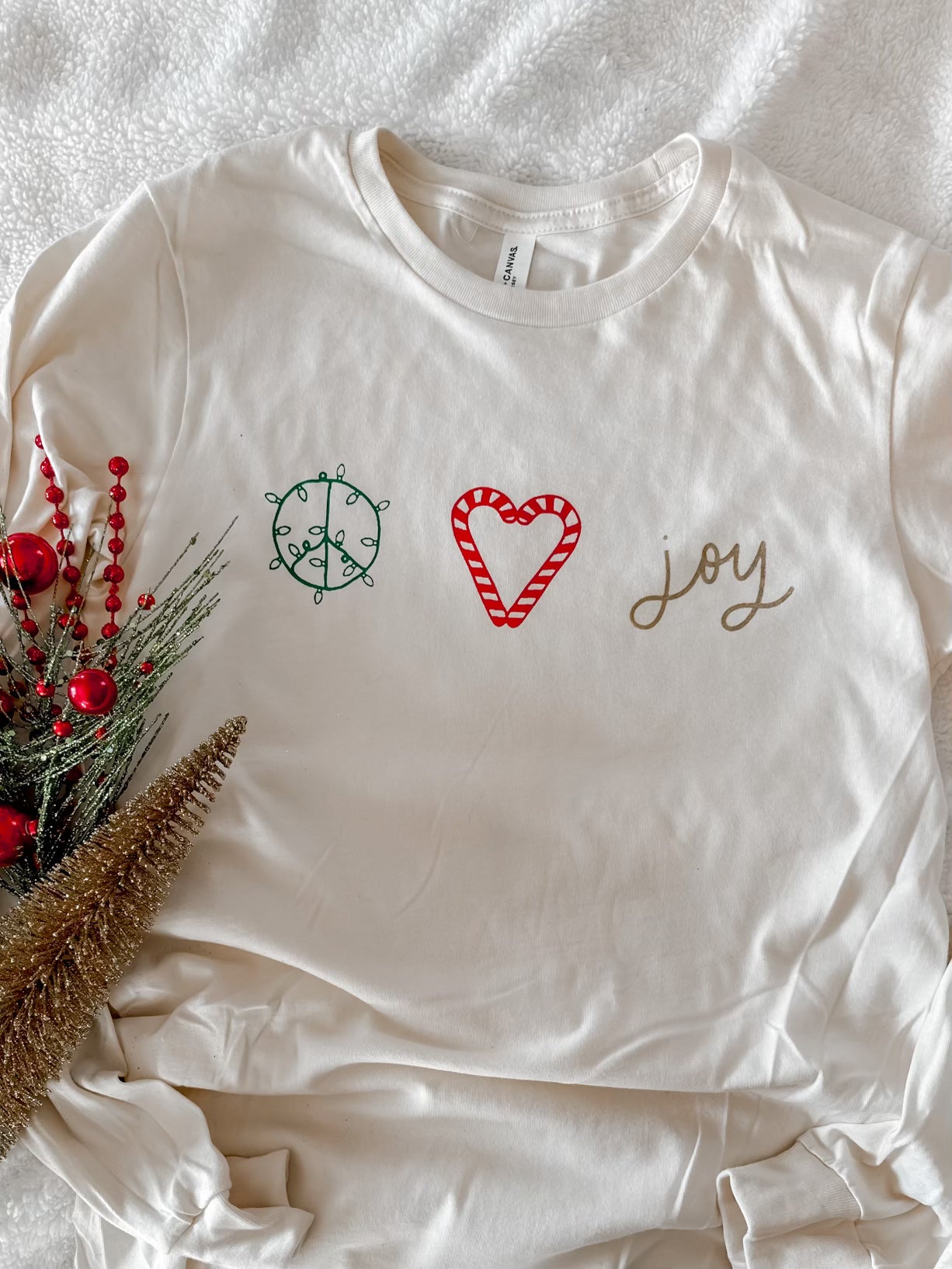 Holiday Peace, Love, & Joy Longsleeve